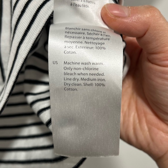 COS THE CLEAN CUT T-SHIRT in Off-white/Black - Picture 7 of 7